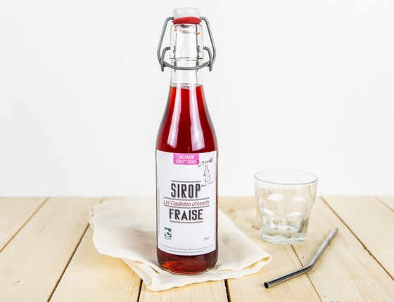 Sirop de fraise bio & local