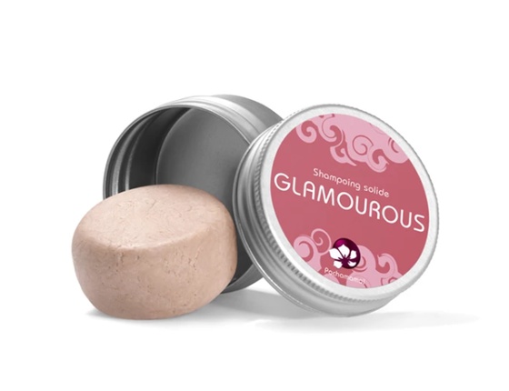 Shampooing solide Glamourous dans sa boite