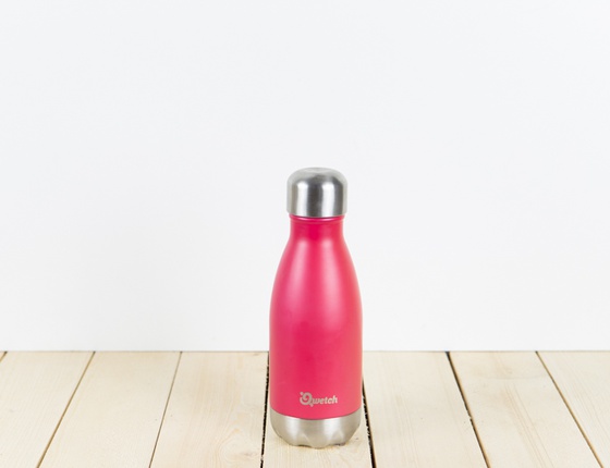 Bouteille inox 260ml couleur magenta
