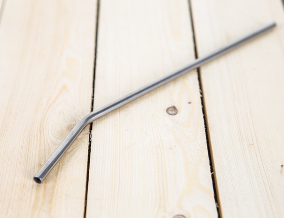 Paille en inox longue