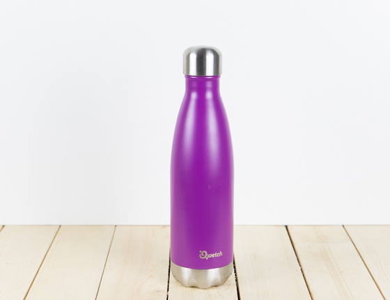 Bouteille inox 500ml couleur pourpre