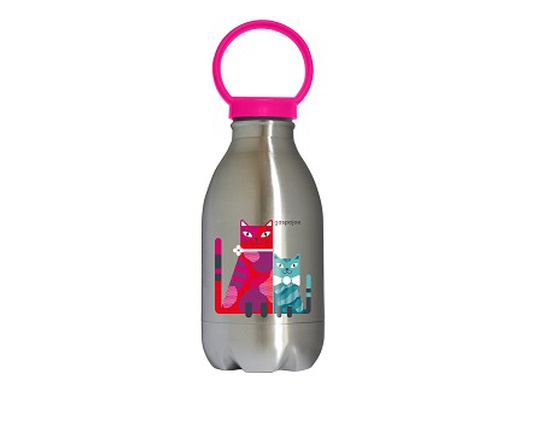 Gourde en inox 450ml Loopy chats