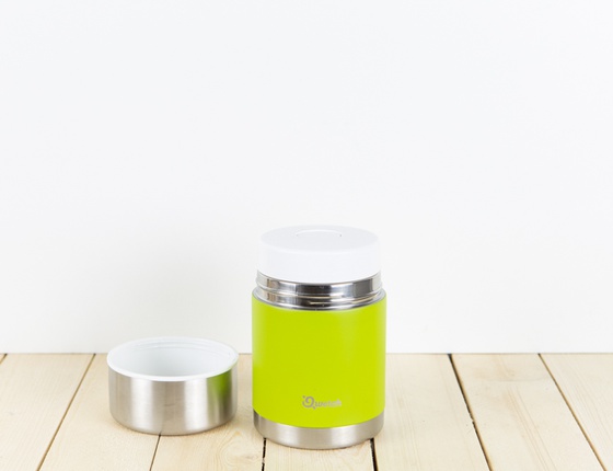 Lunch box isotherme double paroi Qwetch couleur vert anis