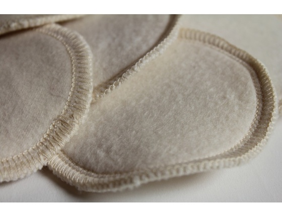 Disque de coton rond lavable bio