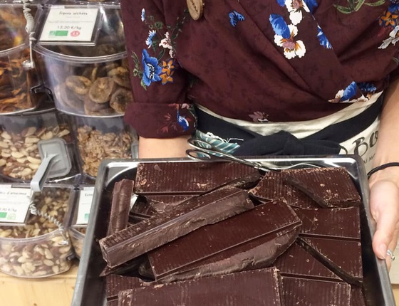 Chocolat noir de couverture