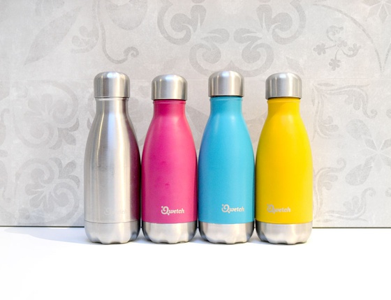 Bouteille inox 260ml couleur magenta