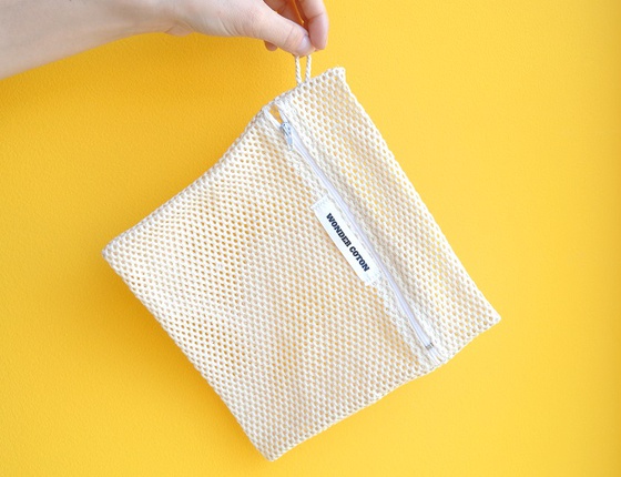 Filet de lavage zippé en coton