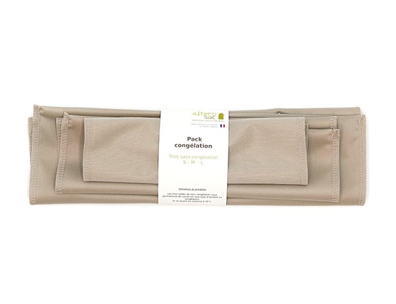 Sac congélation - lot de 3 beige