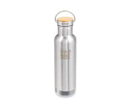 Bouteille inox 532 ml isotherme & son bouchon bambou