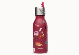 Bouteille isotherme enfant Qwetch 350 ml - rouge