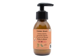 Crème solaire liquide SPF 50 Comme Avant : Parfum Pêche & Abricot
