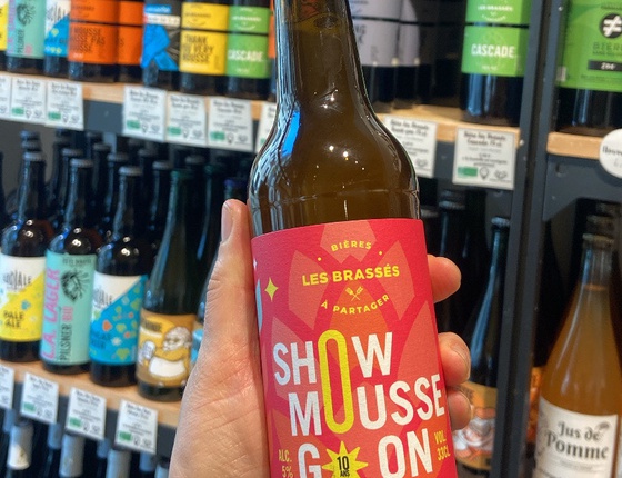 Bière brasserie Les Brassés "Show mousse go on" 33cl bio & locale