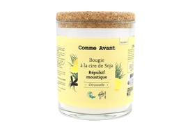 Bougie à la citronnelle anti-moustique Comme Avant