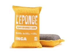 Éponge lavable Inga jaune
