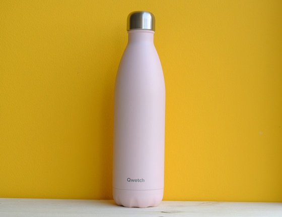 Bouteille inox 750 ml isotherme rose pastel