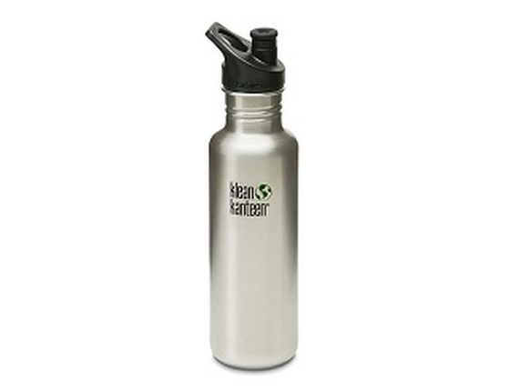 Gourde inox 800 ml simple paroi & son bouchon sport