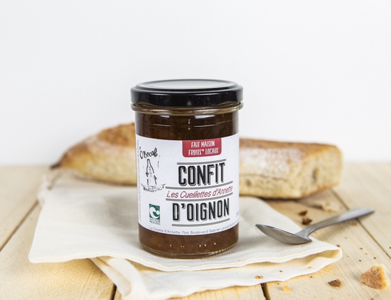 Confit d'oignons bio & local