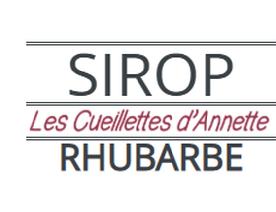 Sirop de rhubarbe local