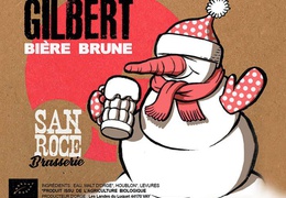 Bière Brasserie San Roce "brune" 75cl bio & locale
