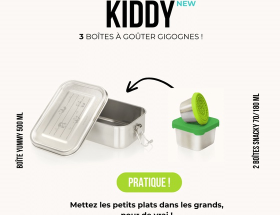 Boîte inox enfants Kiddy - Gaspajoe - lot de 3