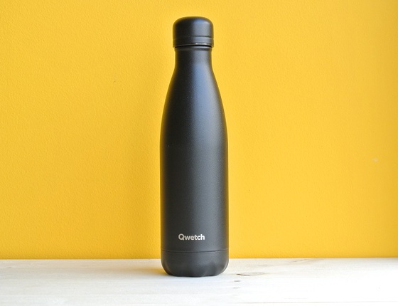 Bouteille inox 500 ml isotherme noir intégral