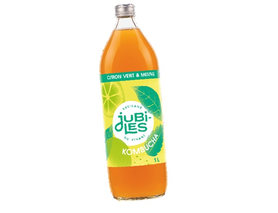 Kombucha bio citron vert & menthe 1L