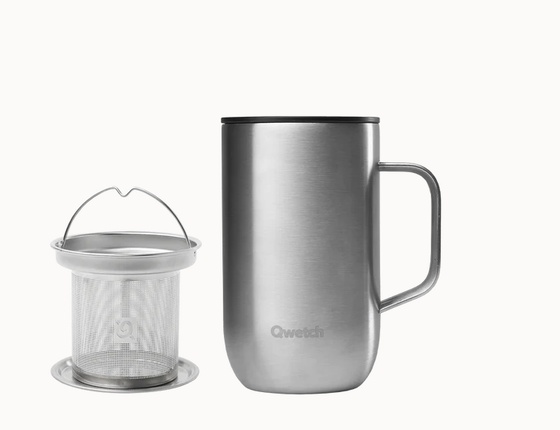 Mug tisanière isotherme Qwetch 470ml inox