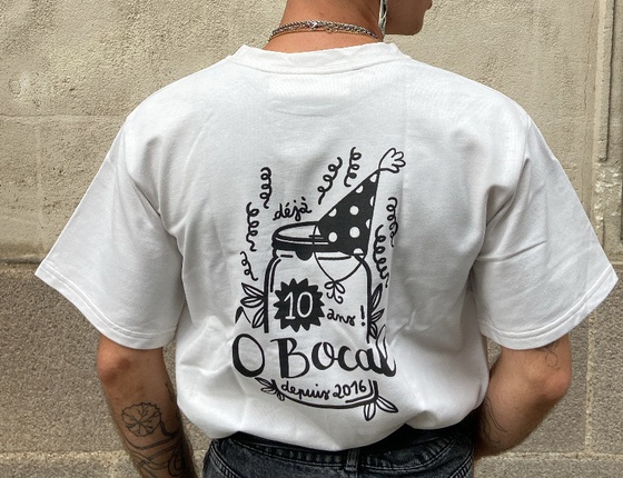 Tee shirt collab' Ô Bocal & La Fabrique d'Arakné - taille S/M