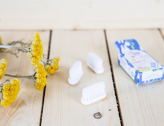 Lot de 3 têtes de brosse à dents rechargeables Lamazuna - poils médium