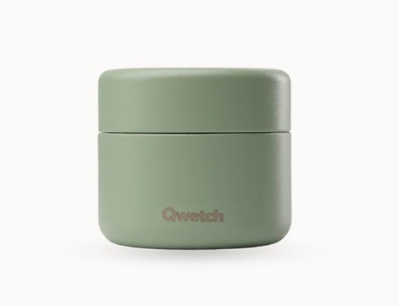 Mini boîte inox Qwetch routine box - vert tilleul