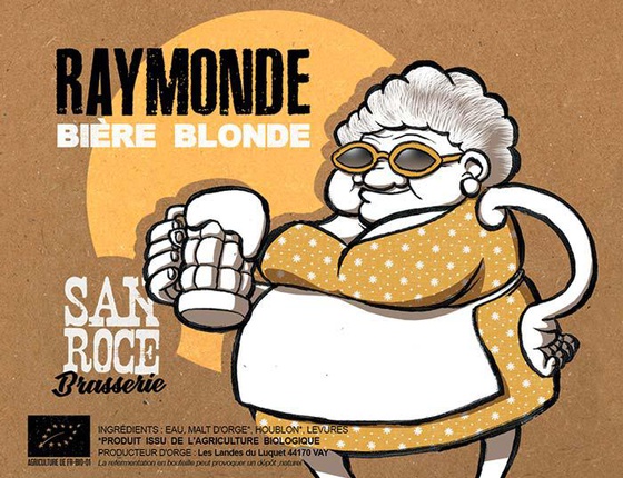 Bière Brasserie San Roce "blonde" 75cl bio & locale