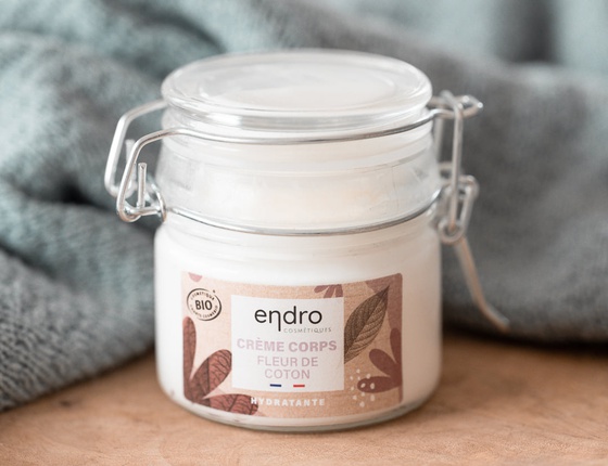Crème corps hydratante fleur de coton Endro