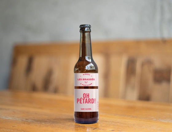 Bière sans alcool brasserie Les Brassés "Oh pétard !" 33cl bio & locale