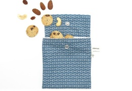 Pochette à goûter - bleue