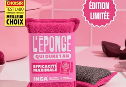 Éponge lavable Inga rose