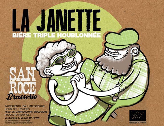Bière Brasserie San Roce IPA "La Janette" verte 75cl bio & locale