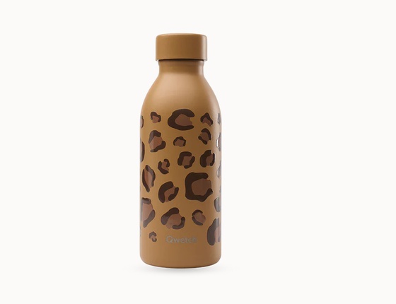 Bouteille isotherme Icon Qwetch 500 ml - léopard camel