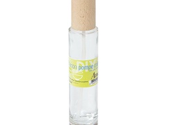 Flacon tube pompe en verre transparent 100 ml  / promo