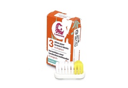 Lot de 3 têtes de brosse à dents rechargeables Lamazuna - poils souples