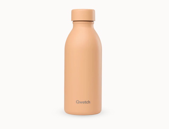 Bouteille isotherme Icon Qwetch 500 ml - orange abricot