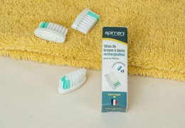 Recharge de 3 têtes de brosse à dents Apimani - poils extra-souples