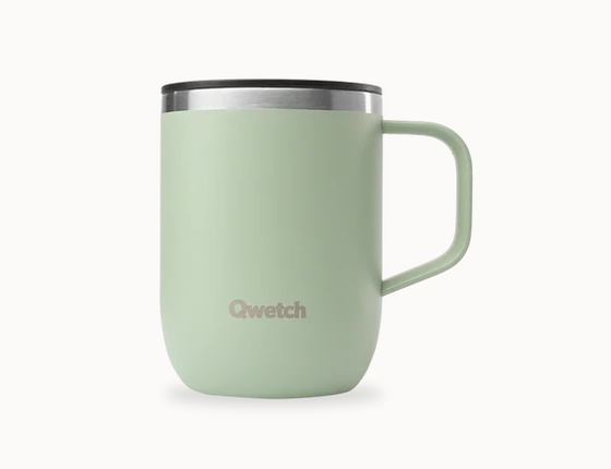 Mug isotherme Qwetch 350ml - vert tilleul