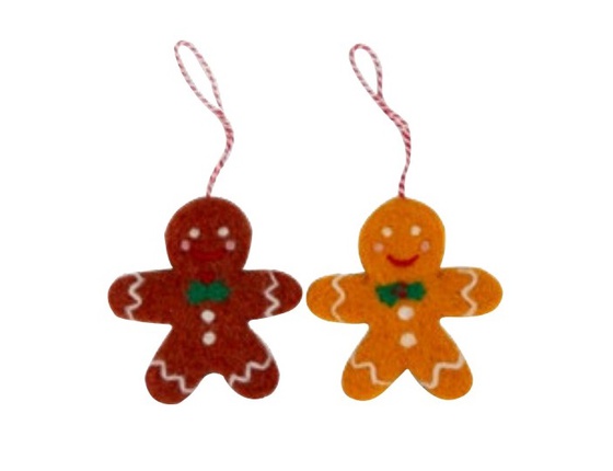 Suspensions en feutrine - pains d'épices