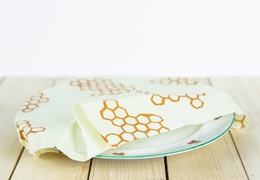 Emballage à la cire d'abeille : taille L
