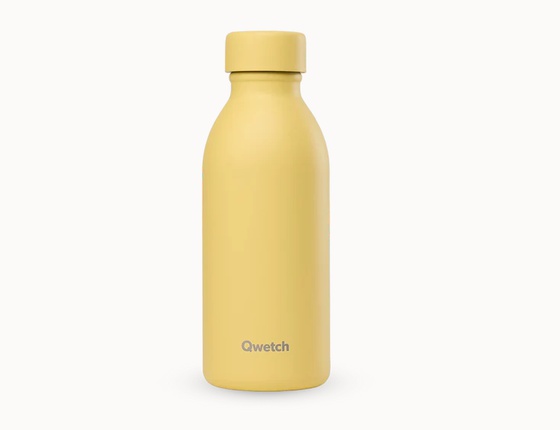 Bouteille isotherme Icon Qwetch 500 ml - jaune citron