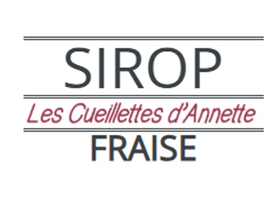 Sirop de fraise local