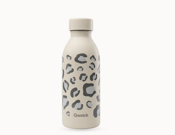 Bouteille isotherme Icon Qwetch 500 ml - léopard beige