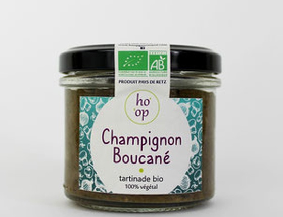 Tartinade bio & locale 100% végétale "Champignon Boucané"