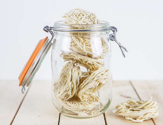 Pâtes bio type spaghettis en nids
