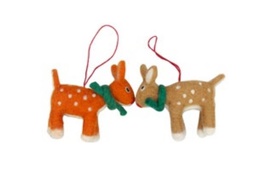 Suspensions en feutrine - faons